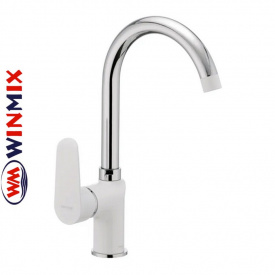 Змішувач для кухні Вухо на гайці Winmix "Colorado White" (Chr-014)