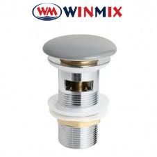 Донний клапан для умивальника Winmix POP-UP-08 1 1/4&#39;&#39; GRAY (кнопка) СLICK-СLACK, Польща