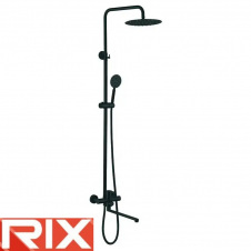 Душова колона із змішувачем Rix DAX-006-J-35 см BLACK SUS304 із нержавіючої сталі