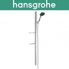 Душовий набір зі стійкою Hansgrohe (art 27673000) з мильницею Rainfinity 130 3jet 150 см, Хром