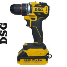 Шуруповерт акумуляторний ударний безщітковий DSG CD-21BL батарея 2*(21В, 2 А/г)