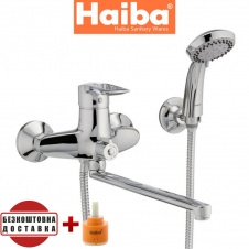 Змішувач для ванни довгий вилив HAIBA HANSBERG EURO (Chr-006)