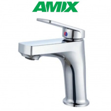 Змішувач для умивальника з термопластику AMIX Lucas-001 SET Chrome (з підведенням), Хром