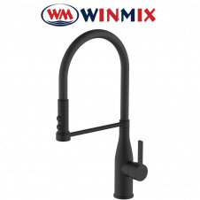 Змішувач для кухні Вухо рефлекторний чорний Winmix Premium Summer BLACK REFLECTOR BLACK (Chr-017), Польща