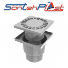 Душовий трап із пластиковими ґратами TV-150-110.02 DN110, Santehplast