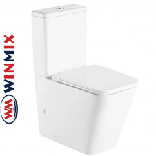 Унітаз-компакт Winmix PREMIUM QUADRO 0401-T1 610*365*825mm, система змиву TORNADO 1.0