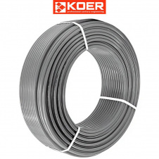 Труба Koer PEX-A EVOH 16*2,2 (SILVER) ОПАЛЕННЯ І ВОДОПОСТАЧАННЯ з кисневим бар'єром