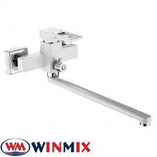 Змішувач для ванни довгий ніс Winmix Premiun Dante EURO White-Chrome (Chr-006), Польща