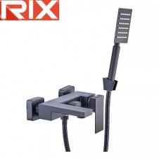 Змішувач для ванни короткий ніс Rix KUB (Chr-008) Euro Black, SUS304 з нержавіючої сталі