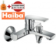 Змішувач для ванни короткий ніс HAIBA Troya Euro (Chr-009)