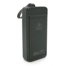 Повербанк Powerbank LIONPATTON L45, 40000mAh, QC3.0, MicroUSB, Type-C, Lighting, 3xUSB, Black, Box