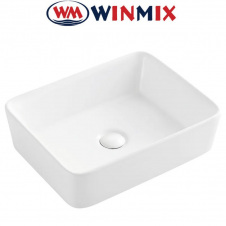 Раковина (умивальник) накладна Winmix Premium QUADRO -0101 475*370*140mm (біла)