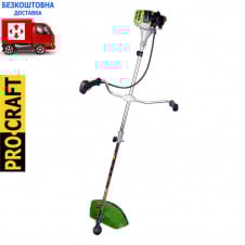 Бензокоса ProCraft T3800 (2 ножі (40Т переможе, 3Т, 8Т) та 1 котушка-волосінь) штанга 26 мм