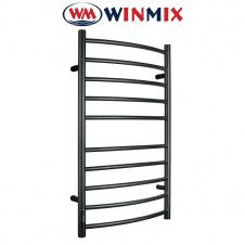 Сушка для рушників електричний Winmix Fine Style EPS-5286R-10TB-Black з таймером (чорний, правий, 10 перекладин)