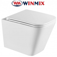 Унітаз підвісний Winmix PREMIUM QUADRO 0301-R 490*340*360mm, система змиву RIMLESS
