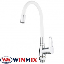 Змішувач для кухні Вухо без підведення, рефлекторний Winmix Elba Nut REFLECTOR White (Chr-014), Польща