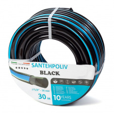 Шланг для поливу Santehpoliv Black 5/8", 30м (3 шаровий), Winmix Польща