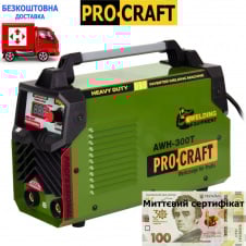 Зварювальний інверторний апарат ProCraft AWH-300T (MMA) + сертифікат