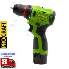 Акумуляторний шуроповерт Procraft PA12 Pro (бещітковий, 1*(12В, 2А/г, у картоні)+сертифікат