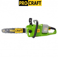 Акумуляторна пилка ланцюгова Procraft PCA40/2 без кейса тушка (безщіткова, 1 шина (350 мм), 1 ланцюг, без АКБ та ЗП)