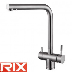 Змішувач для кухні Вухо Rix LUX (Chr-021) з виходом для питної води, SUS304 з нержавіючої сталі Київ