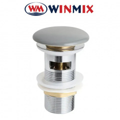 Донний клапан для умивальника Winmix POP-UP-08 1 1/4&#39;&#39; GRAY (кнопка) СLICK-СLACK, Польща Киев
