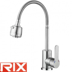 Змішувач для кухні Рефлекторний вухо Rix DAX (Chr-011) REFLECTOR, SUS304 з нержавіючої сталі Коломыя