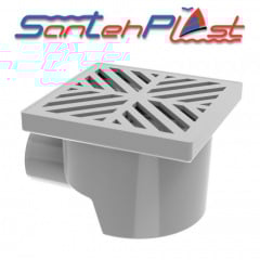 Душовий трап із пластиковими ґратами TH-100-50.01 DN50, Santehplast Виноградів