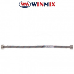Шланг для води нержавіюча оплетка в силіконі ГГ 1/2" 80 см, Winmix Київ
