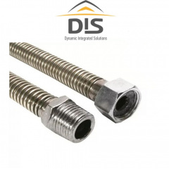 Шланг для газу з гофрованої нержавіючої сталі DN16 (200 см) 3/4", Корея DISPIPE (Гайка-Штуцер) Вінниця