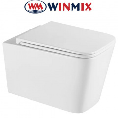 Унітаз підвісний Winmix PREMIUM QUADRO 0302-R 530*360*365mm, система змиву RIMLESS Киев