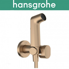 Гігієнічний душ Hansgrohe (art 29232140) із змішувачем, шлангом та тримачем Bidette 1jet S, бронза Вишневое