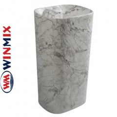 Раковина (умивальник) моноблок для підлоги Winmix Premium DIVERSE-1101 MARBLE 460*380*840mm (мармур) Киев