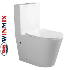 Унітаз-компакт Winmix BEVEL 0404-T3 660*360*800mm, система змиву TORNADO 3.0 Васильков