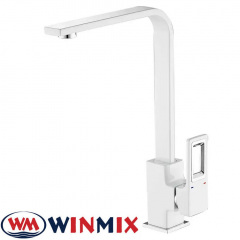 Змішувач для кухні Вухо Winmix Premium Dante White-Chrome (Chr-017), Польща Ужгород