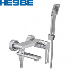 Змішувач для ванни короткий ніс HESBE Bavariya EURO (Chr-009) Київ