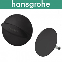 Кришка зливного отвору Hansgrohe (art 58185670) для ванни Flexaplus, Чорний мат Фастов