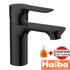 Змішувач для умивальника HAIBA Milano BLACK (Chr-001) Новомиколаївка