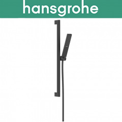 Душовий набір зі стійкою Hansgrohe (art 24370670) Pulsify E 100 1jet EcoSmart 65 см, Чорний мат Николаев