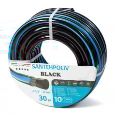 Шланг для поливу Santehpoliv Black 5/8", 30м (3 шаровий), Winmix Польща Ужгород