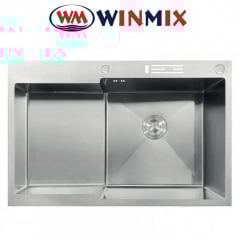 Кухонна мийка Winmix MH7849R-HK Nano-Silver &quot;Глибоке крило&quot; з підставкою під ножі з нержавіючої сталі Михайловка