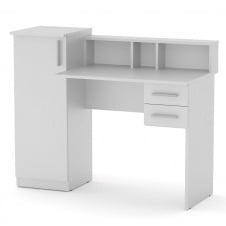 Офисный-компьютерный cтол Пи-Пи-1 Компанит 1176х550 мм дсп белого цвета