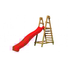 Детская горка SportBaby №1 деревянная пластик для улицы