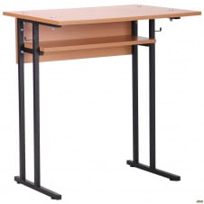 Парта 1-одномісний АМФ Аудиторна з полицею 6 рг 700х500х760 мм бук