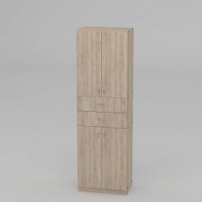 Книжный шкаф Компанит КШ-11 1950x600x366 мм дуб сонома