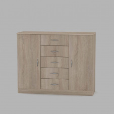 Комод 5+2 Компанит 1110x891x390 мм дсп дуб-сонома