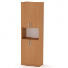 Офисный шкаф-стеллаж Компанит КШ-5 книжный 1950x600x366 мм дсп ольха