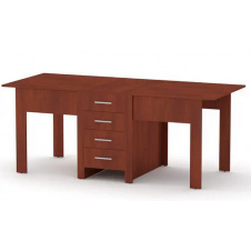 Кухонный стол-книжка-3 Компанит раскладной 500-1900х800х750 мм лдсп яблоня