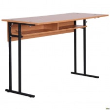 Парта двомісна АМФ Учнівська 1200х500х760 мм з полицею 6-я ростова група