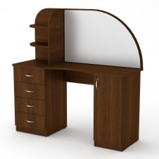 Туалетний столик Компанит Трюмо-6 1300х1300х460 мм дсп горіх